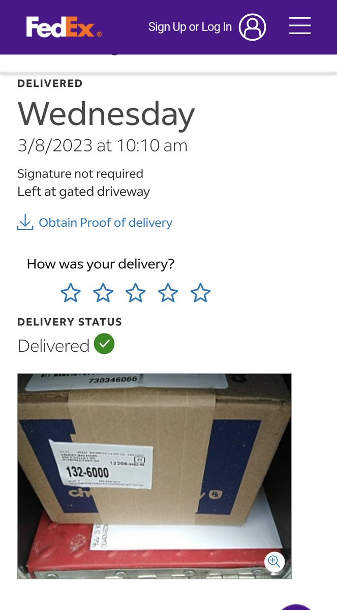 HeyAaash's tweet photo. Think the @FedEx driver is confused about a "gated driveway", because that looks like a package illegally placed in my mailbox.  As a result, my mail carrier picked it up with our outgoing mail and now my $100 order of dog medicine is MIA.  So frustrating! https://t.co/HzzwcTVN3Q