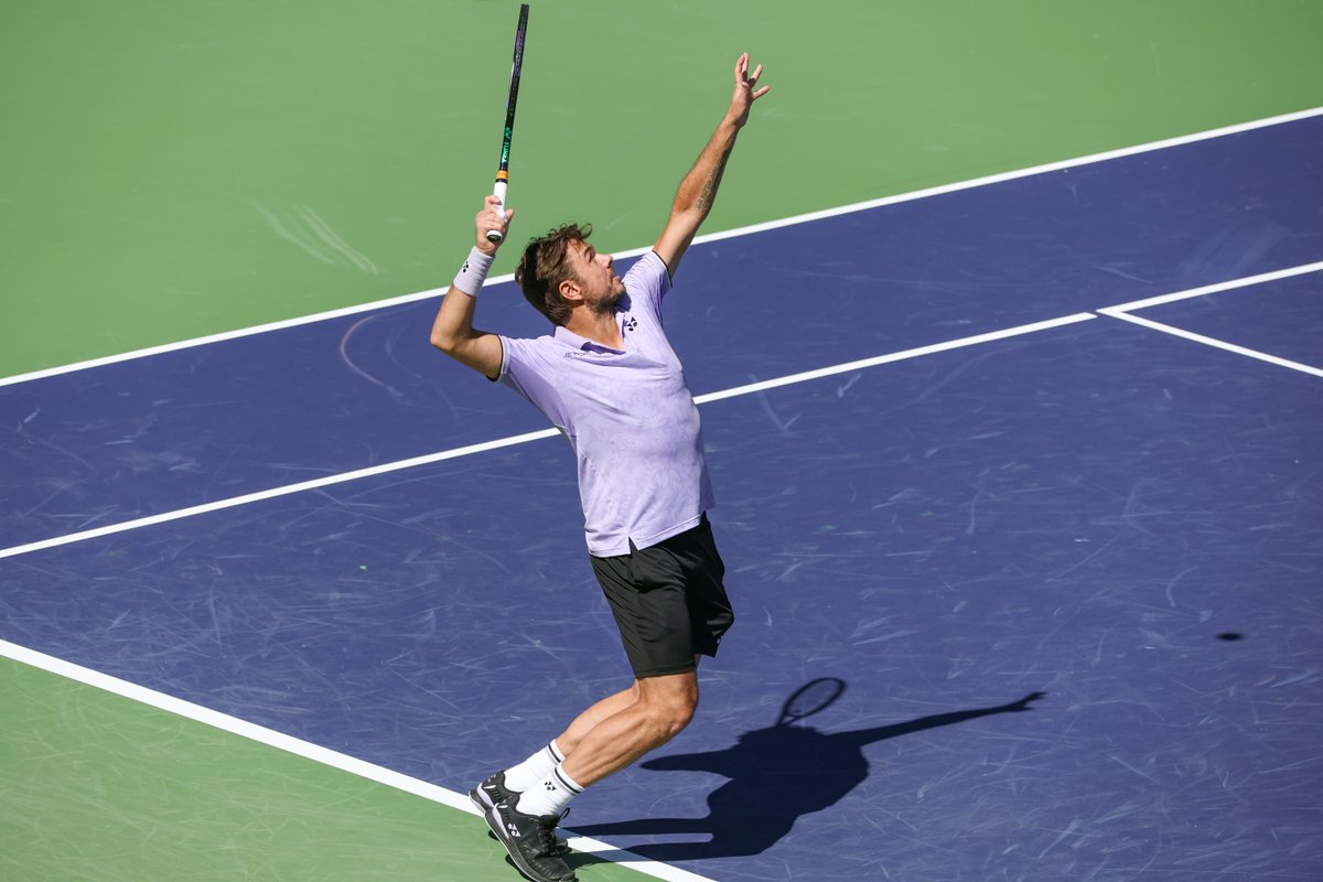 Inspired STAN ⭐️

<a href="/stanwawrinka/">Stanislas Wawrinka</a> saves 5⃣ set points en route to a 7-6(8), 6-4 win over Kecmanovic! 

<a href="/BNPPARIBASOPEN/">BNP Paribas Open</a> | #TennisParadise