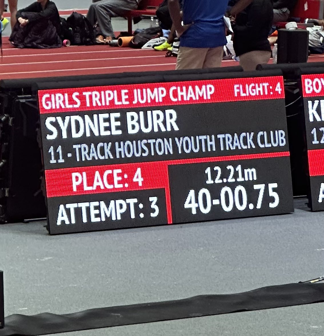 Officially a member of the 40 foot club! 4th place at the New Balance Outdoor Nationals …All-American 💪🏾💪🏾 #newbalanceindoornationals #nbin #triplejump #allamerican #40ftclub