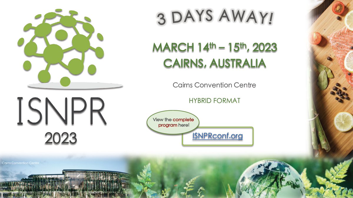 Our delegates and speakers are making their way to Cairns for #ISNPR2023 starting in just 3 days! We can't wait to welcome everyone both virtually and in-person for what is going to be a fantastic international update on #NutritionalPsychiatry research 🌏✅