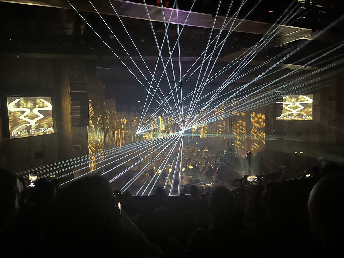 SuepremeDesign's tweet photo. Bit of Saturday night raving @BarbicanCentre #OrchestRam #DrumNBass lots of lights and lazer action, great music and atmosphere. Superb 🙌 https://t.co/PJCNiV1mV4