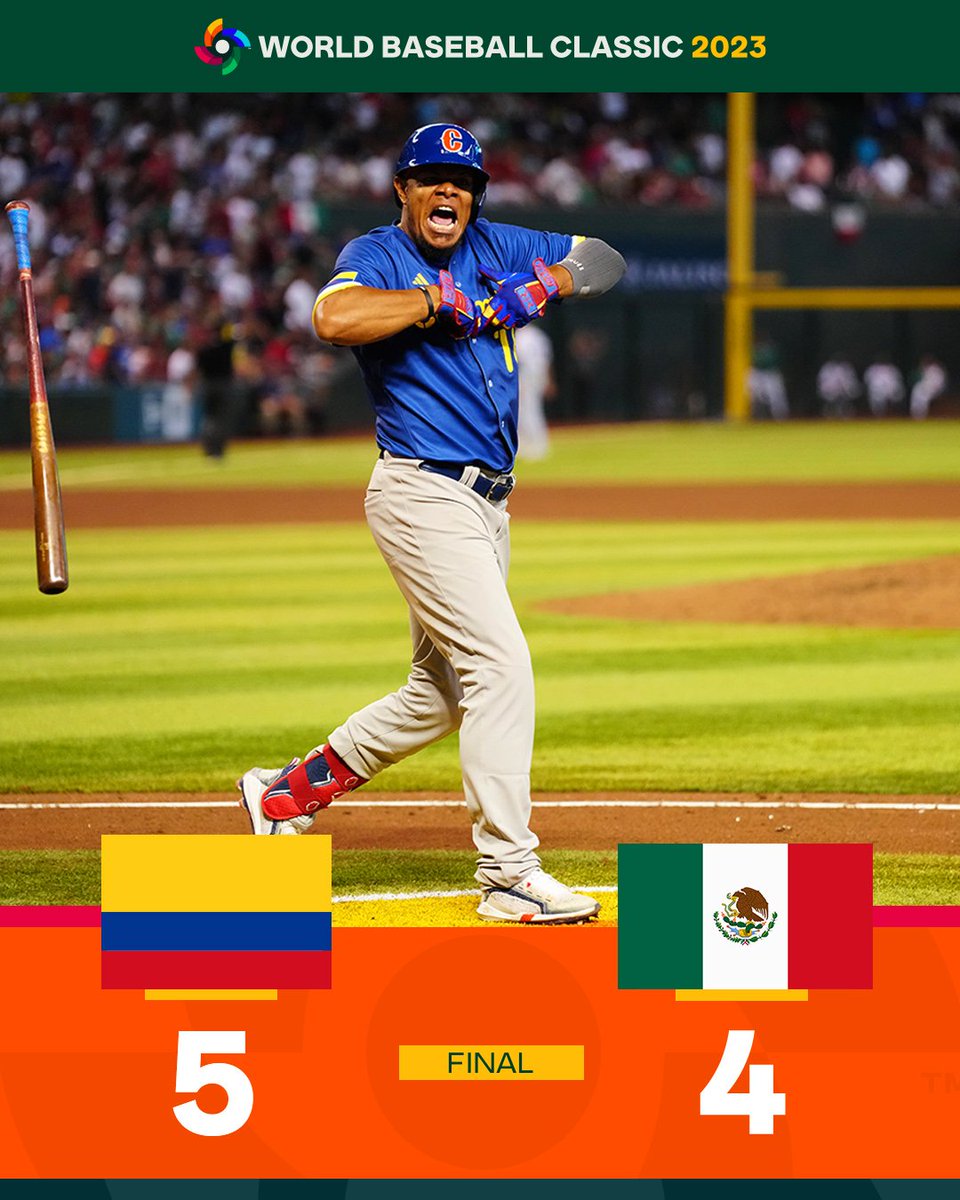 Team Colombia holds on to win a thriller over Team Mexico. #WorldBaseballClassic