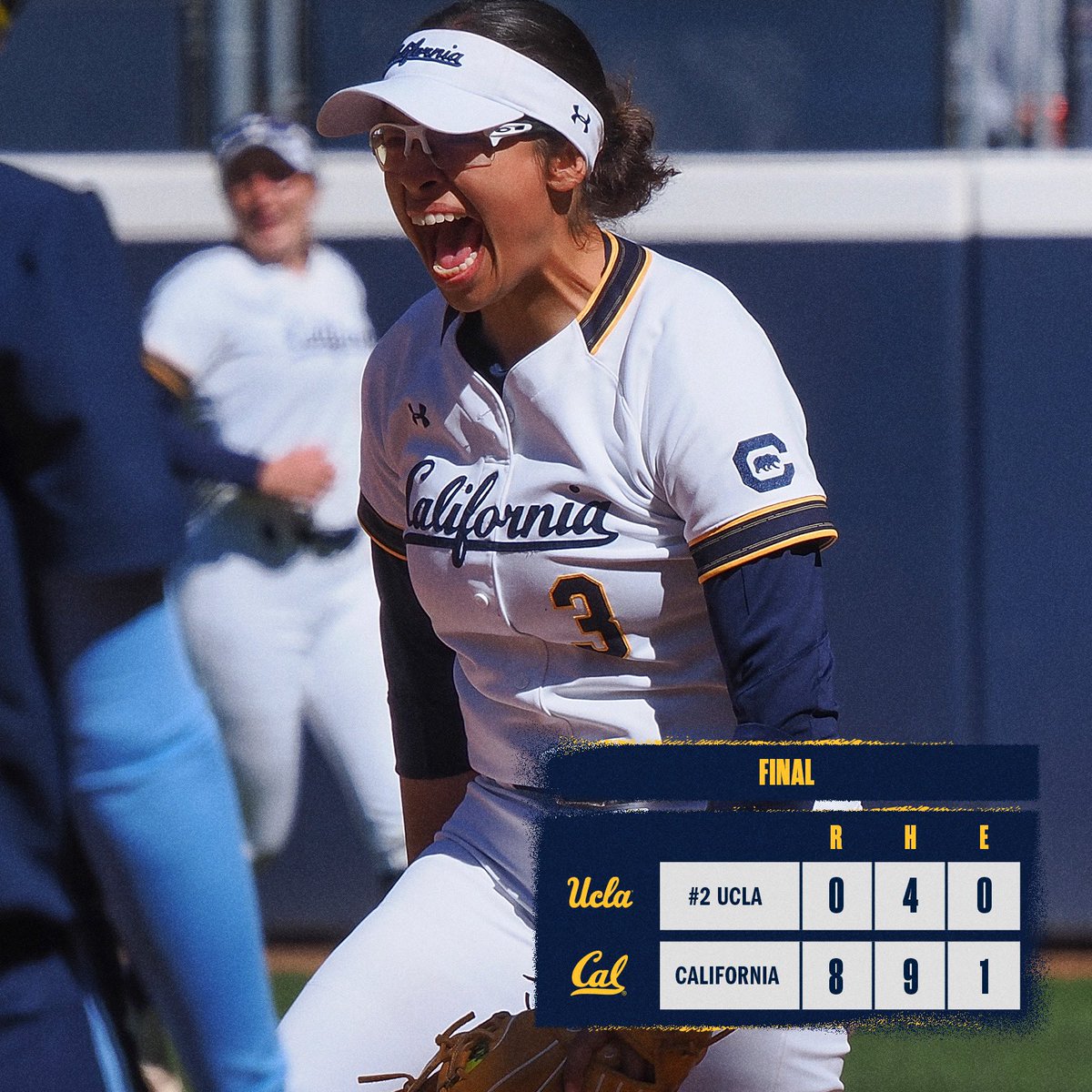 BEARS WIN! 🤟 Cal run-rules #2 UCLA in five for its first win against the Bruins since 2013! #GoBears