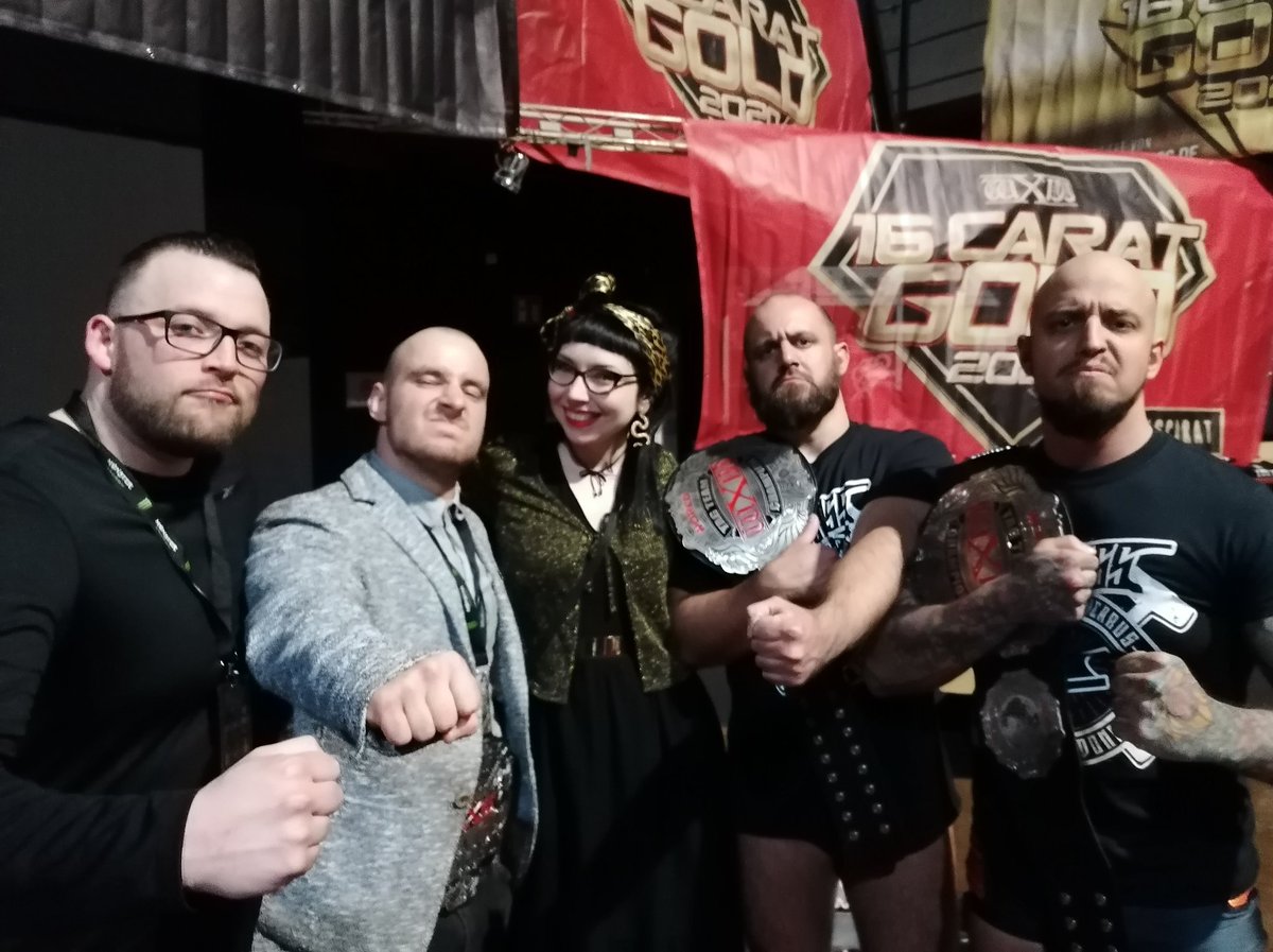 shaunathegrinch's tweet image. I just had to ... #ArrowsOfHungary are there new tag champs again. And we got #LauranceRoman and #RobertDreissker too - the whole gang, they are tough stuff 💪💪💪💪. #Amboss #wXw16Carat