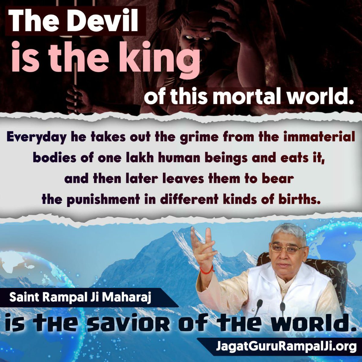 Today's #SundayThoughts
True worship can end the cycle of birth and death.
Take refuge in Saint Rampal Ji Maharaj to attain salvation, eternal peace and happiness.
#GodMorningSunday