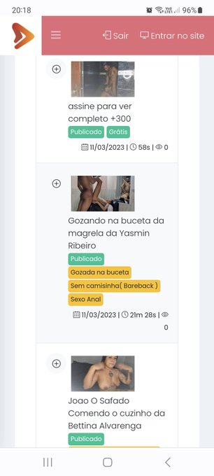 Acabei de subi dois v&iacute;deos no site  $7.99 assinatura b&aacute;sica por 1 dia https://t.co/6QnDJlql3a https://t<a href="/tag/riodejaneiro"class="tags"><span>#riodejaneiro</span></a><a href="/tag/rj"class="tags"><span>#rj</span></a>