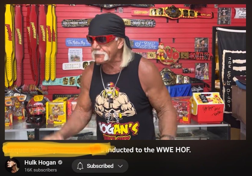 Wrestlelamia.co.uk on Twitter: "Looks like Hulk Hogan just leaked two inductees in the Hall of