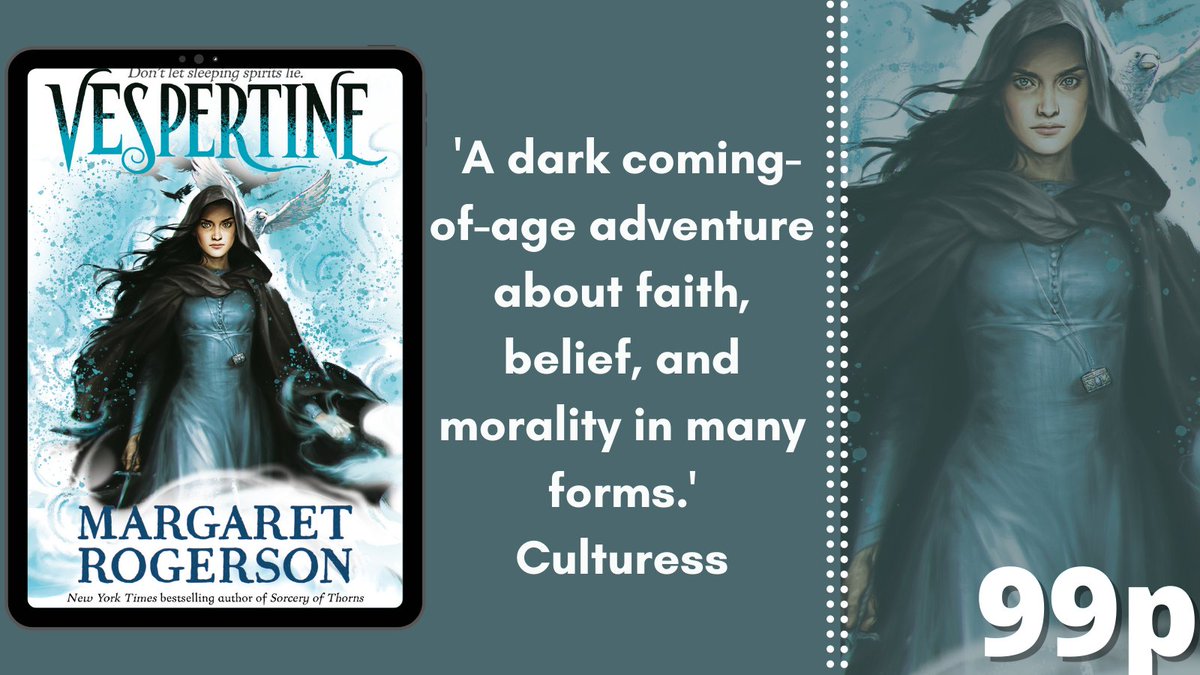 Vespertine is a thrilling YA fantasy about a teen girl with mythic abilities who must defend her world against restless spirits of the dead...

Read the bewitching #Vespertine by <a href="/MarRogerson/">Margaret Rogerson (updates only)</a> now for just 99p!

amzn.to/3y3aVPR