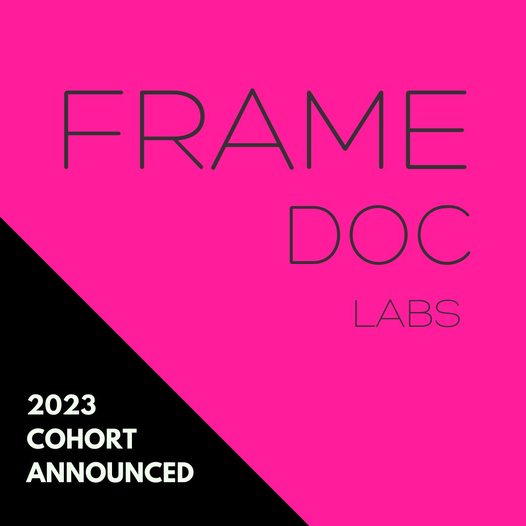 Introducing the inaugural Frame Doc Labs artist cohort! 🔥 Van Sowerwine and Isobel Knowles, Ben Andrews and Emma Roberts, Tony Briggs and David Pledger, and Ana Tiquia and Reanna Browne. Welcome! Find out more about our 2023 artists and public events on our website. #xr