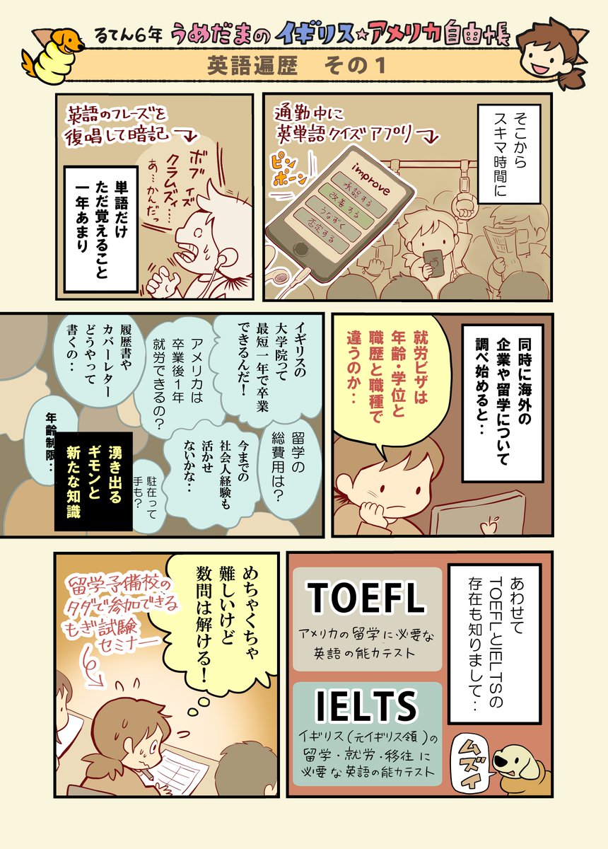 日本では日付が変わってしまいましたが、実は3.11は自分にとっても重要な日。英語を勉強しようと思ったのも、海外に挑戦したいと思ったのも、この日の体験がきっかけでした。
#うめだまのイギリスアメリカ自由帳 