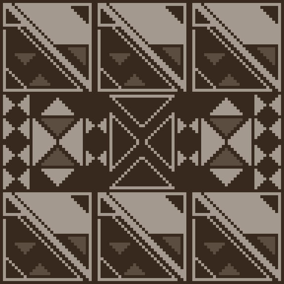 TwitchSteel's tweet image. Went of a triangleesque #EmbroideryPattern #pixel_dailies