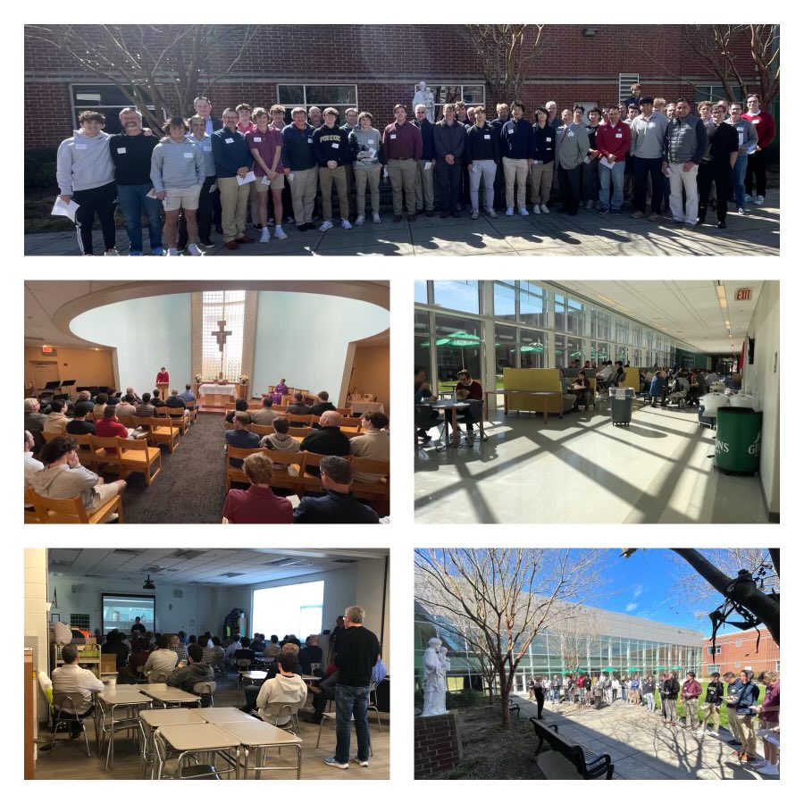 Our inaugural Father/Son Mass to celebrate the Class of 2023! Thanks to Fr. Luke and the Spiritual Life team for making it happen!