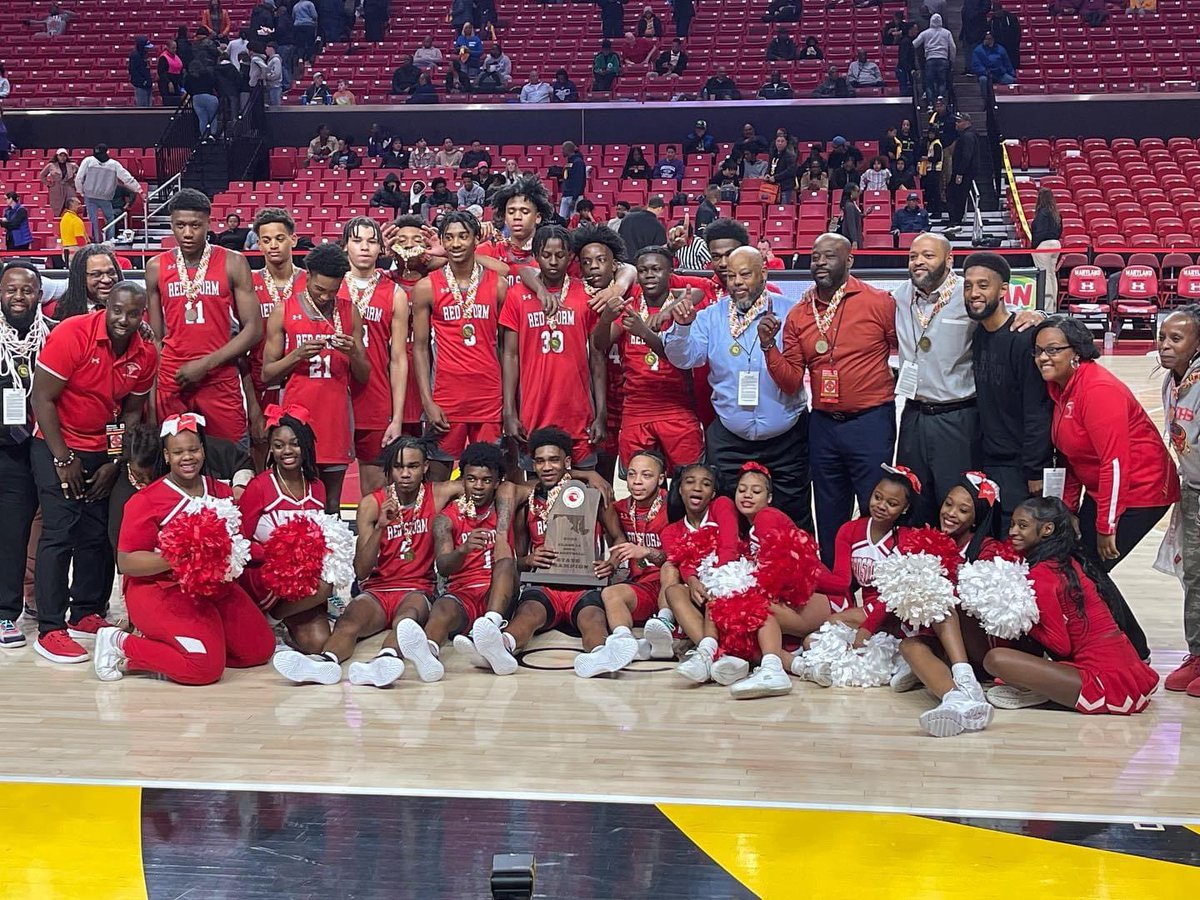 SteveMHII's tweet photo. My boys did something special today & I couldnβt be prouder @MPSSAA_Org 1A State Champs #Wearethechampions #HeyRed #BaltimoreBasketball https://t.co/CBhoGmpEyp