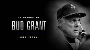 My deepest condolences to the Bud Grant family.  I remember growing up, Mr. &amp; Mrs. Grant were very sweet to anyone who crossed their path.  Even put up with us a teenagers taking over their driveway shooting hoops!  RIP Mr. Grant! #FormerVikingQueen #BudGrant <a href="/Vikings/">Minnesota Vikings</a>