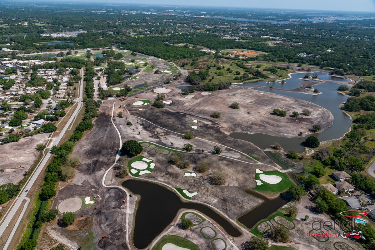Recent aerials from Bobby Jones renovation in Sarasota. It’s coming along.