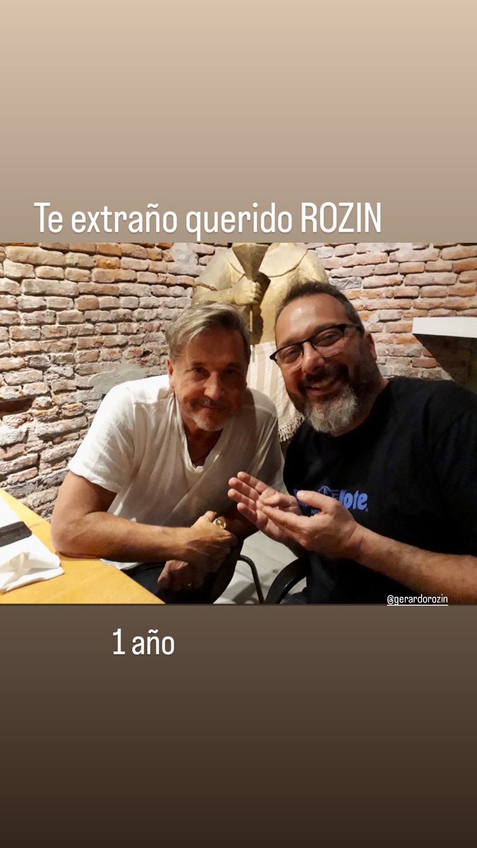 montanertwiter's tweet photo. Todos en casa te extrañamos querido #Rozin ,a un año de tu inexplicable partida … @gerardorozin @telefe https://t.co/YBmdAbwkId