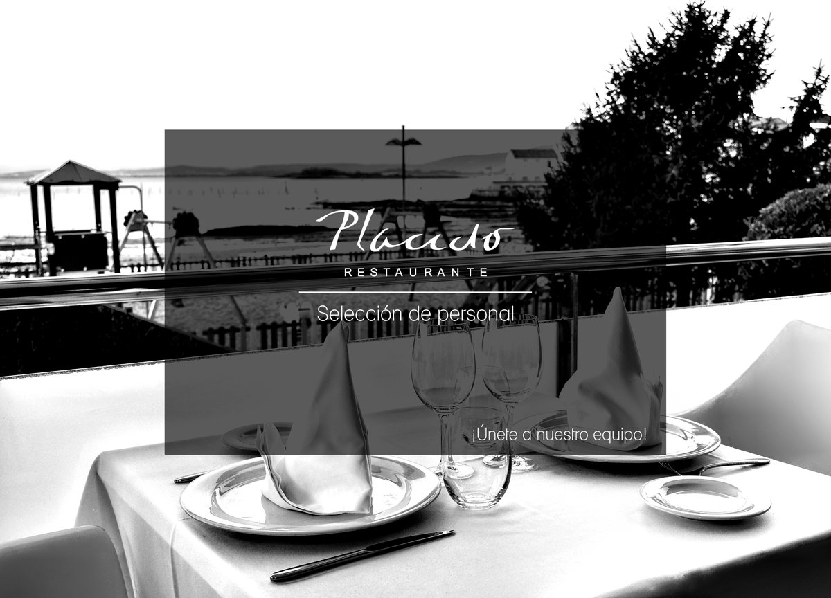 En Hotel Carril hemos comenzado un proceso de selección de personal para nuestro Restaurante Plácido. 
¡Te estamos buscando! ¿Te gustaría formar parte de nuestro equipo de sala? 
➡️Envíanos tu CV a reservas@hotelcarril.com - Asunto: Restaurante Plácido - Personal.