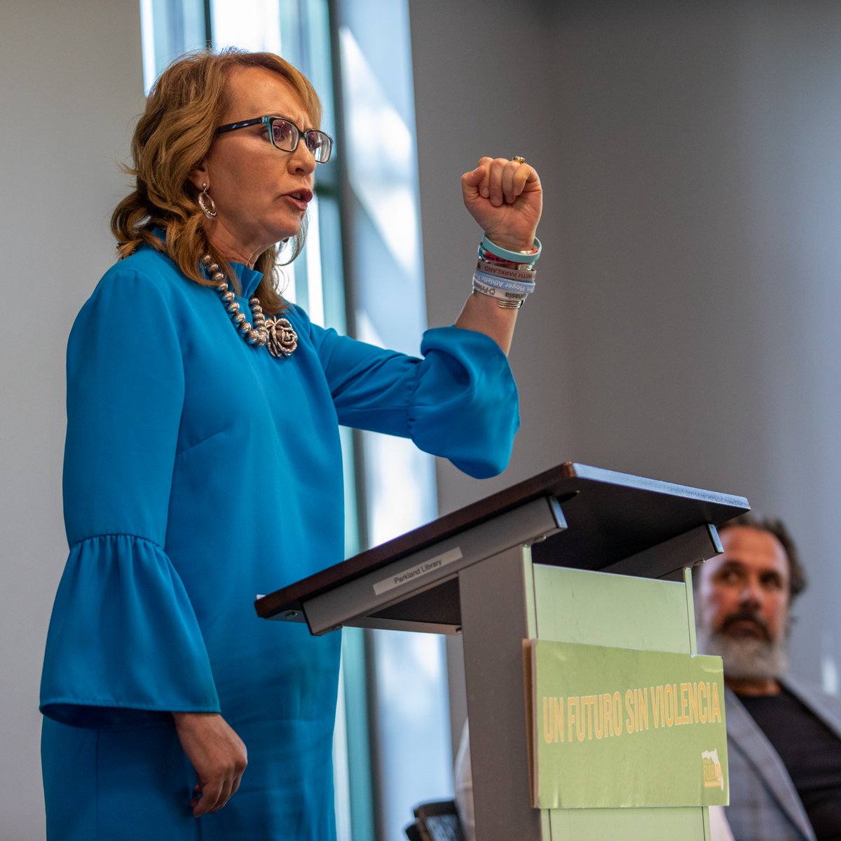 GabbyGiffords's tweet photo. I was honored to stand with survivors, advocates, and lawmakers today in Parkland, FL.

Too many lives, including mine, have been forever changed by gun violence. But I will never stop fighting for a safer, better future. https://t.co/sPFgNxRSkm