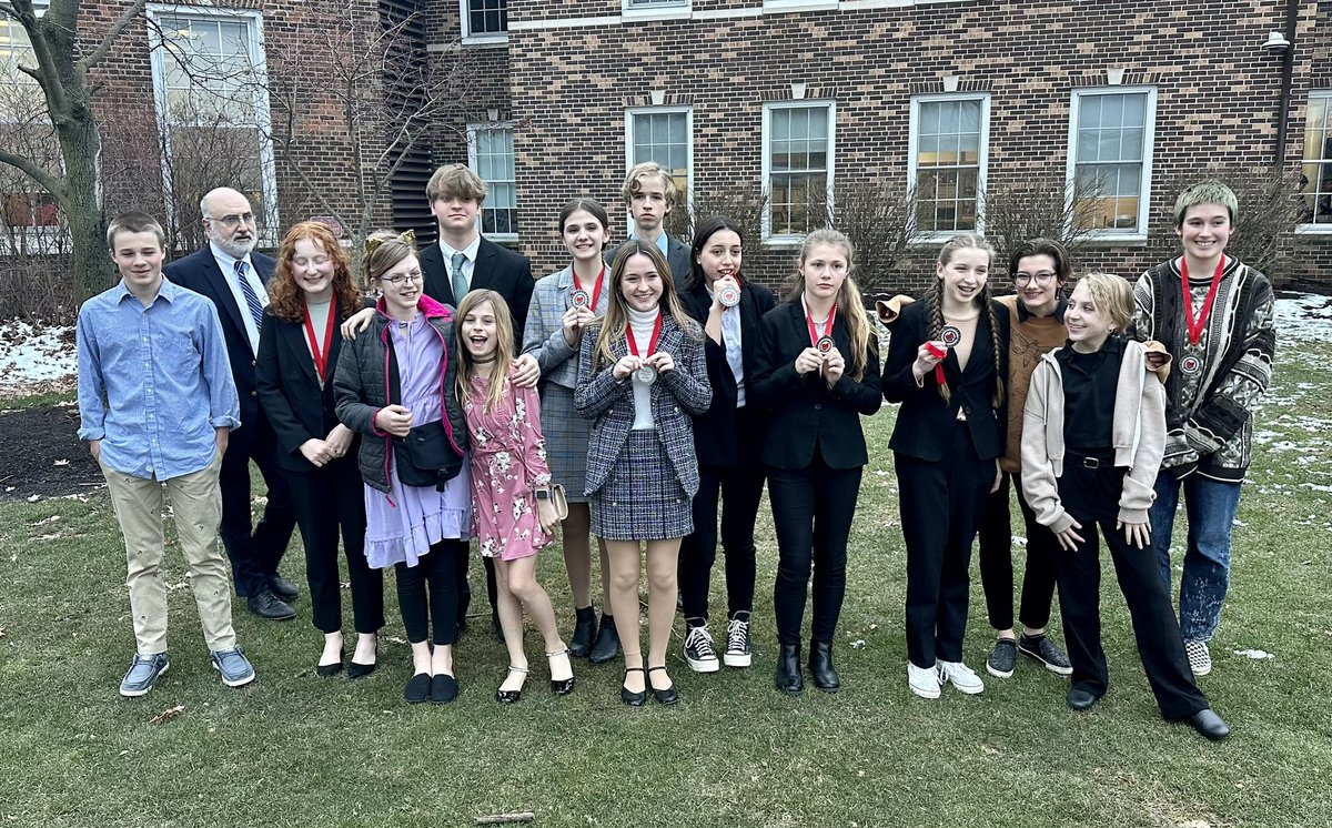 KMS State Champs in 4 of the 6 middle school events: Kate, Pearl, Brooke, &amp; Reagan/Jilly. Ben and Zoe 5th place. Middle School State champs in Public Forum Debate for second year in a row. First time won Middle School States in any other event. Congrats to everyone participating!