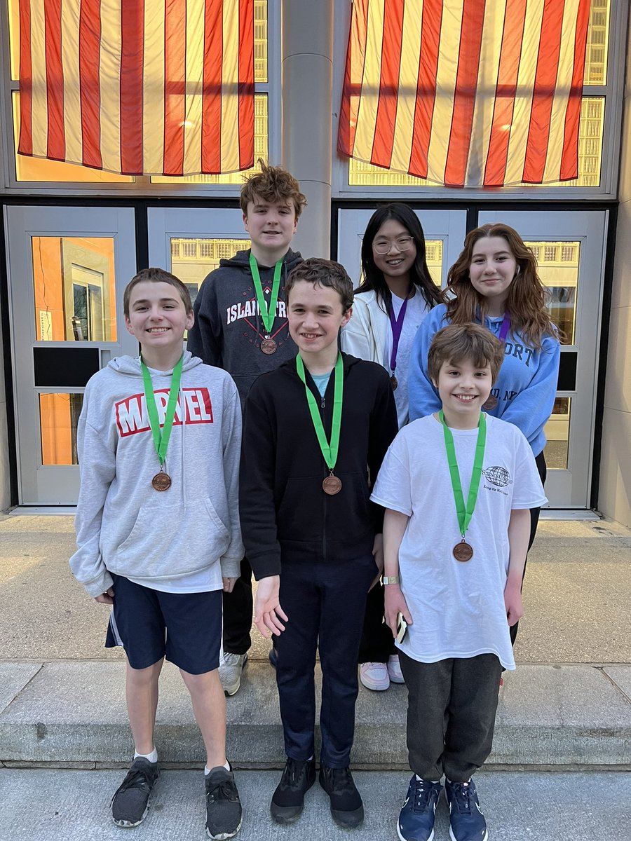 MsRosenking's tweet image. Congratulations to our six medalists who placed in each of their knowledge event categories- Bio Process (Patrick Bisceglia & Cooper Dyckman), Crime Busters (Erika Maltese & Katherine Yu) and Disease Detectives (Aaron Kravitz & John Uhl). We are SO proud of you! 🏅@IslandtreesMMS