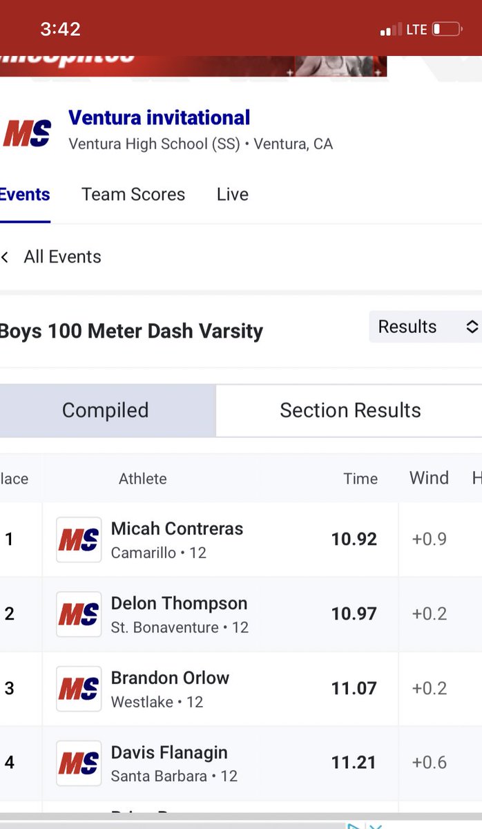10.97 100m season opener for my guy Delon. Lifetime Pr. And I don’t think anyone has to question this kids speed. He Works hard with our group Monday - Friday. 🙌🏼🎯 #goseraphs