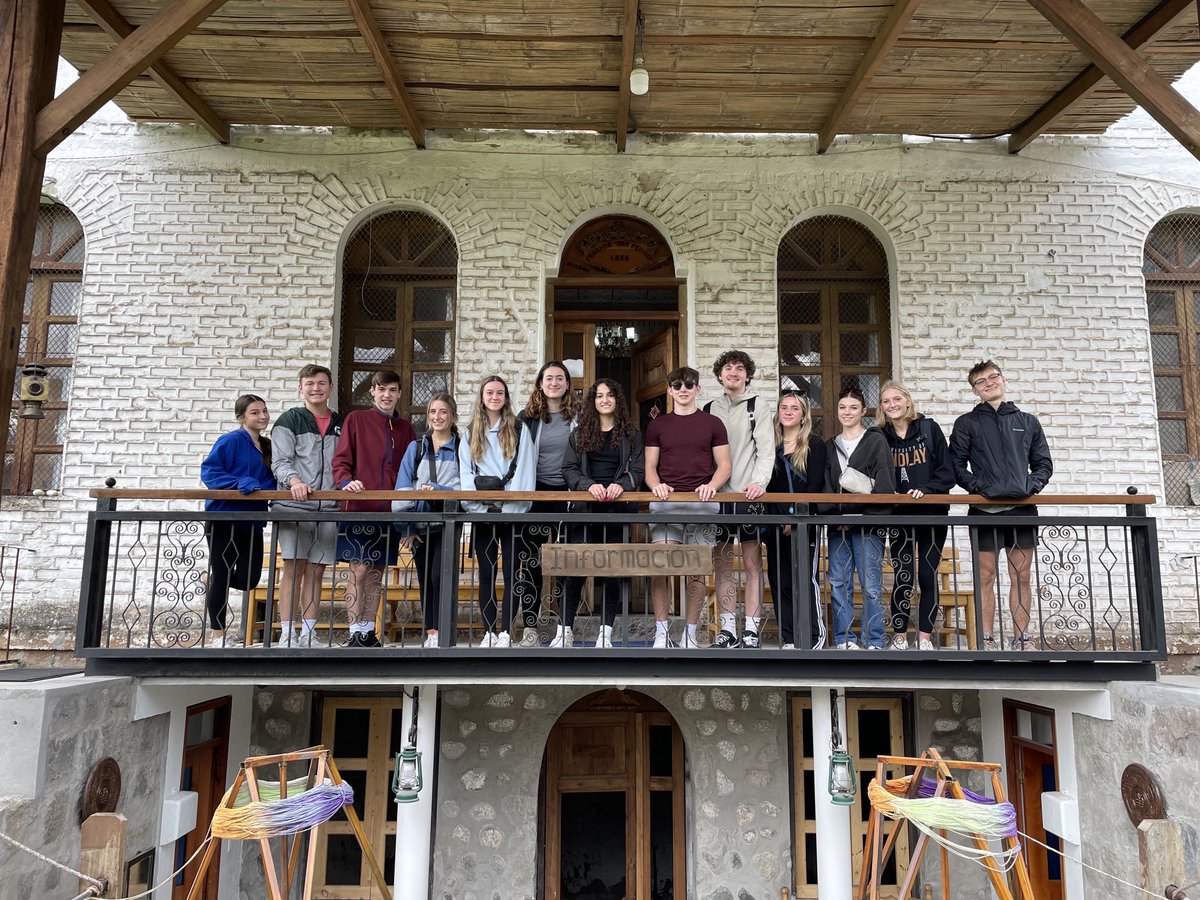 This group of ⁦<a href="/SalineHS/">Saline High School</a>⁩ students spent an amazing week with ⁦<a href="/TandanaFdn/">Tandana Foundation</a>⁩ and three schools/students on murals depicting Ecuadorian environment and learning about indigenous Kichwa history, resilience, and culture. #servicelearning #learnmoretogether