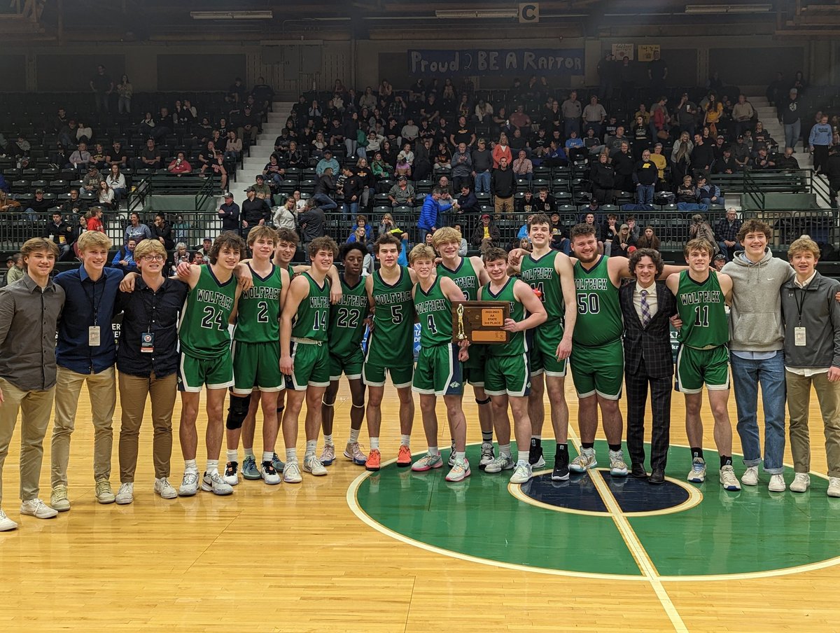 Glacier Wolfpack are the 2023 third place trophy winners for Class AA boys. #mtscores