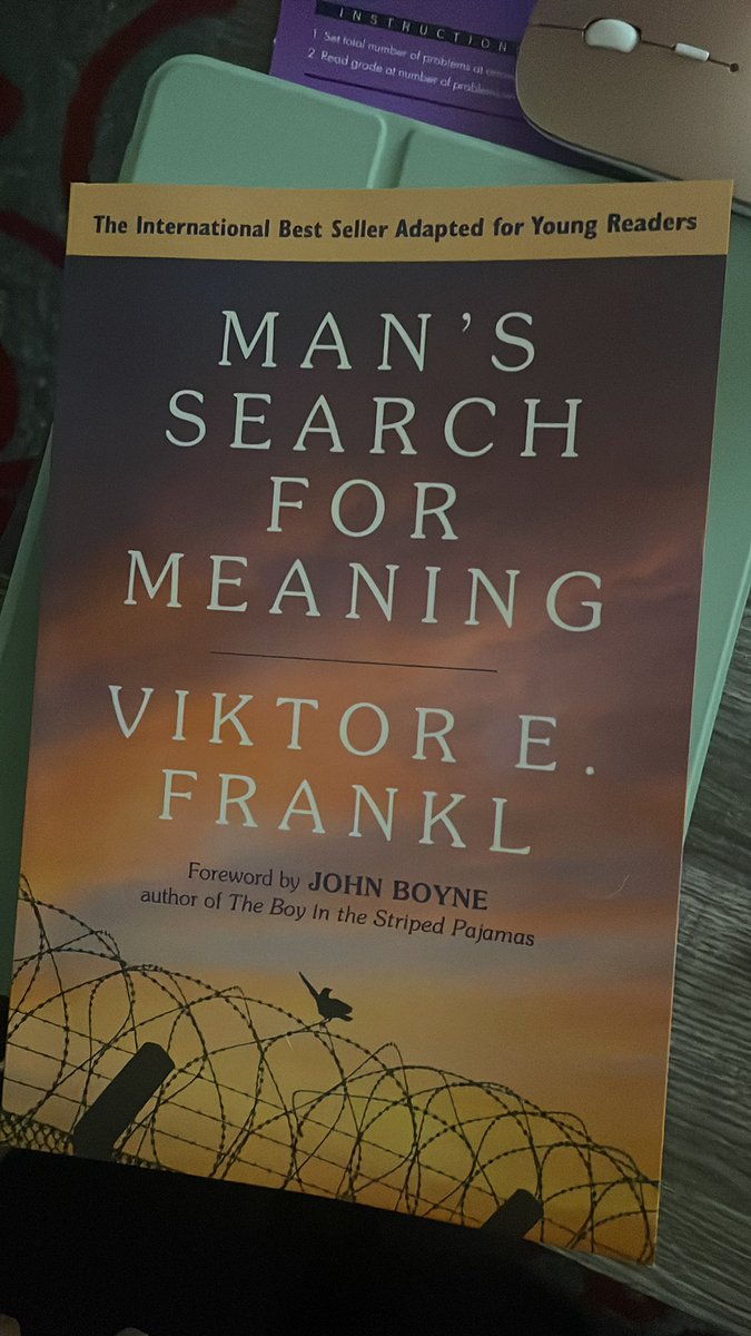 #SpringBreakReadingList 1 day in and 1 book finished. #MansSearchforMeaning is a psychological trip through the experiences of a very determined man. Definitely one to read if you haven’t yet.