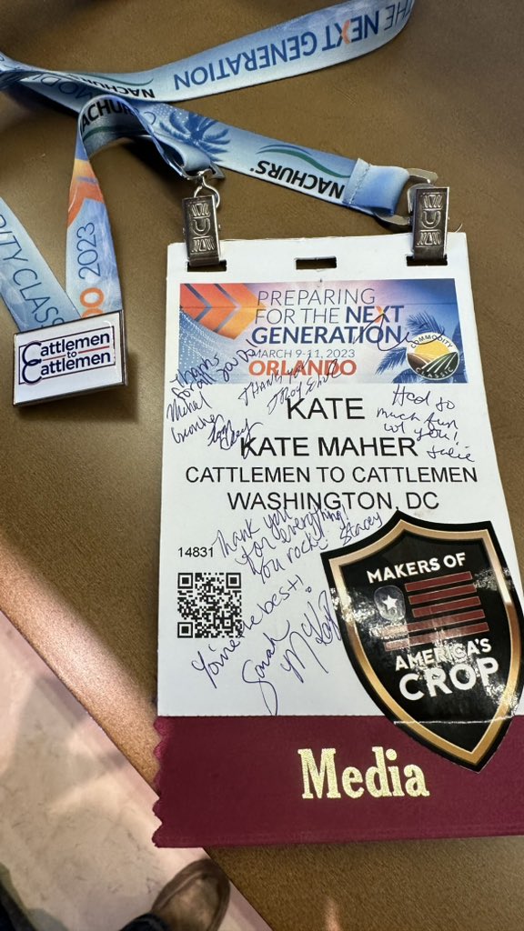 Kate Maher (@katemahercsu) on Twitter photo First time <a href="/ComClassic/">Commodity Classic</a> did NOT disappoint! Thank you <a href="/NationalCorn/">National Corn (NCGA)</a> leadership, members & staff. Couldn’t ask for a better group to work with! Your passion, dedication & innovation are outstanding! Wow-just look at what #Agriculture can do to improve the world!! #Classic23 🌽🥩 First time <a href="/ComClassic/">Commodity Classic</a> did NOT disappoint! Thank you <a href="/NationalCorn/">National Corn (NCGA)</a> leadership, members & staff. Couldn’t ask for a better group to work with! Your passion, dedication & innovation are outstanding! Wow-just look at what #Agriculture can do to improve the world!! #Classic23 🌽🥩