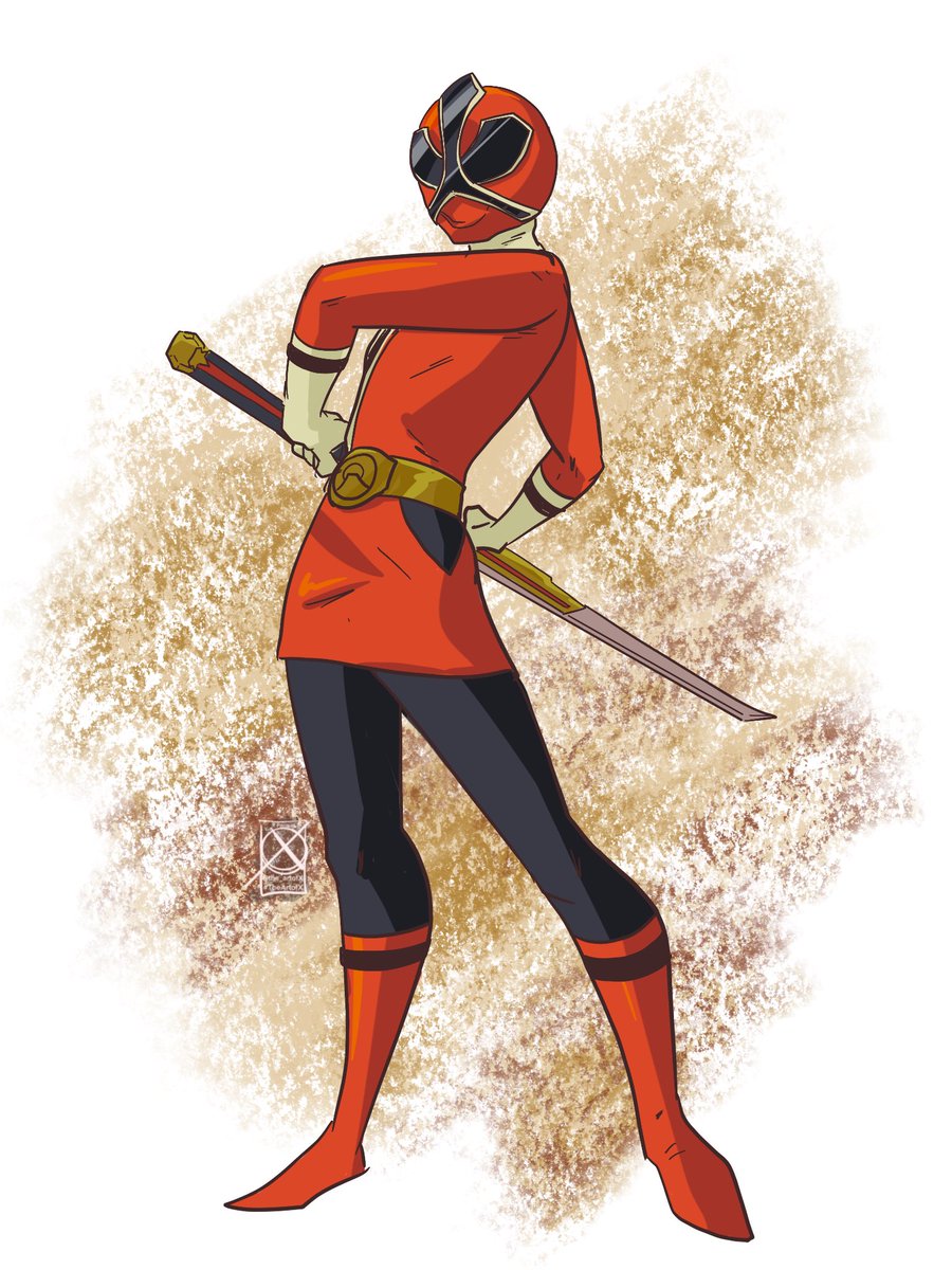 ShinkenRed/Red Samurai Ranger. Art by me. Commissions are open. #powerrangerssamurai #shinkenger #シンケンジャー #powerrangers #supersentai #スーパー戦隊 #laurenshiba #kaorushiba #シンケンレッド #志葉薫 #redranger #redrangers #powerrangersart