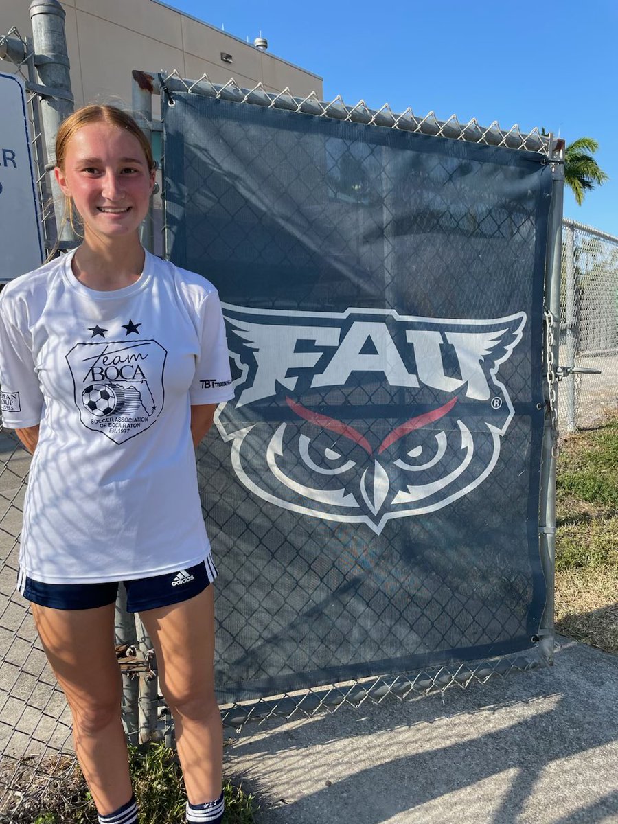 Had such a great time at the Florida Atlantic University ID camp today! Thank you to FAU head coach <a href="/bakessouljam/">Patrick Baker</a> , Lynn Univeristy head coach <a href="/Jmjkcblazer/">John Markey</a> , and Coach Smith from <a href="/StThomasUniv/">St. Thomas University</a> for such an amazing experience today!