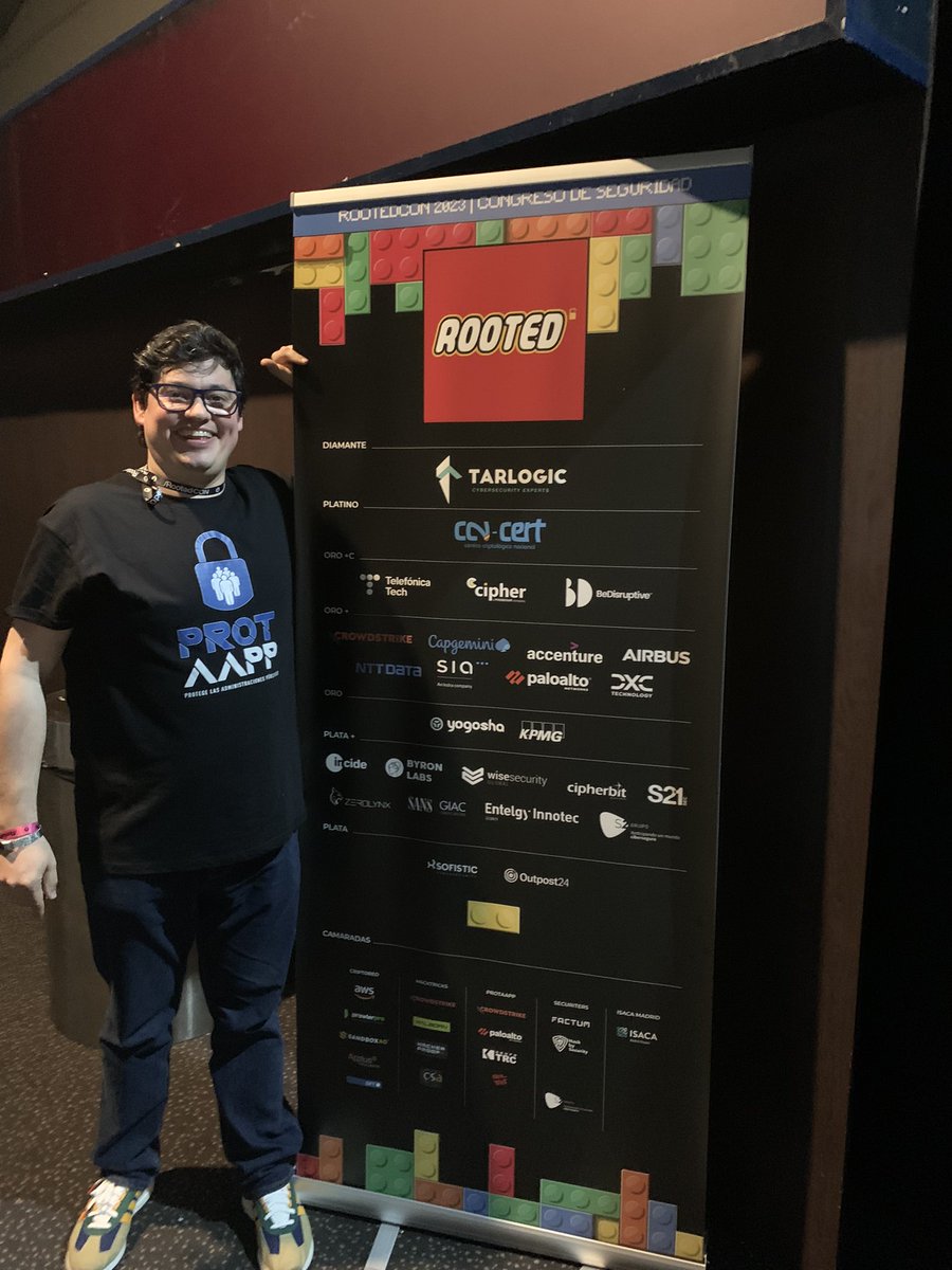 jmperalb's tweet image. Agradecer a todo @ProtAAPP, @rootedcon, voluntarios, patrocinadores, ponentes y asistentes por haber hecho posible esta pedazo de #RootedCON2023 🫶 Muchas gracias 😘