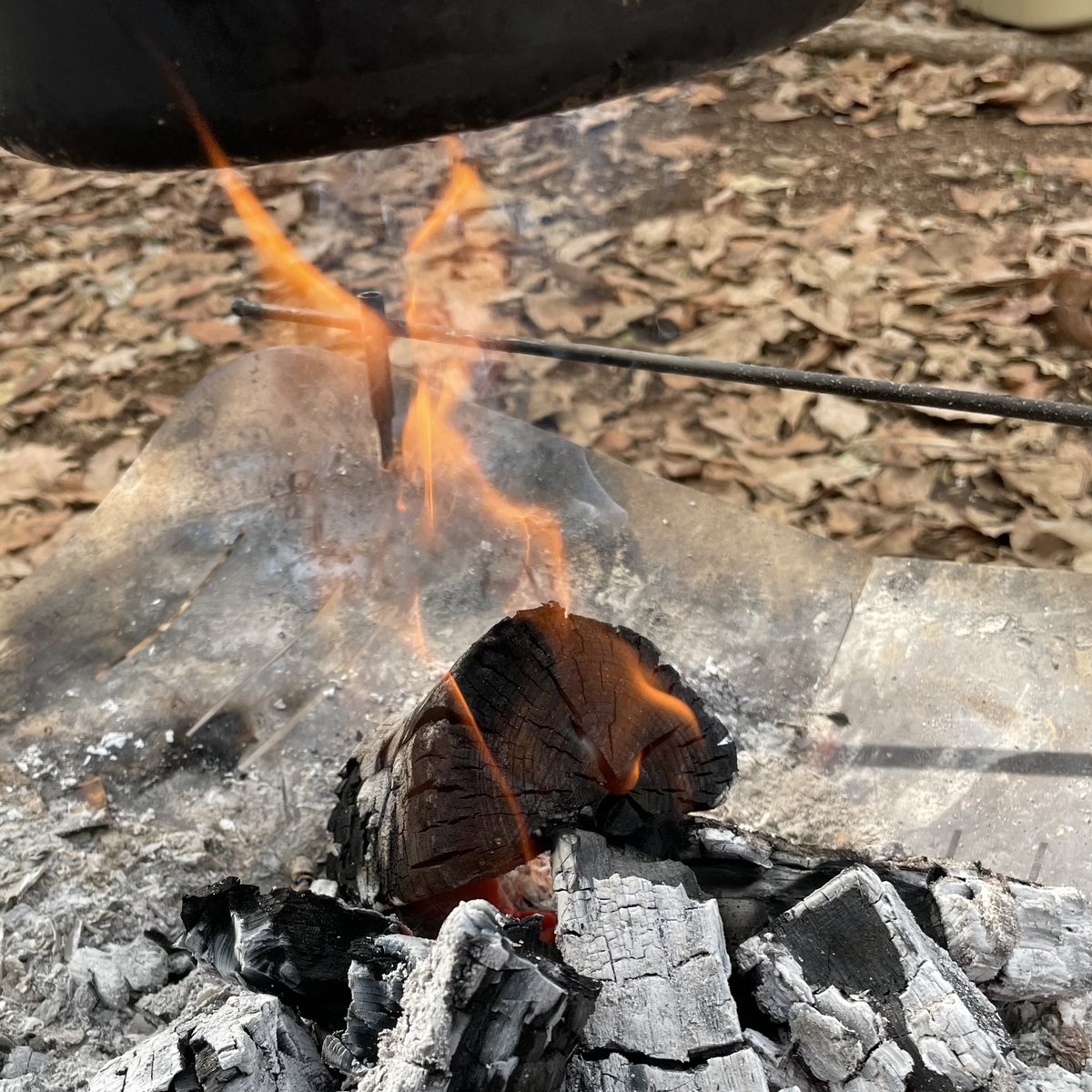 NatsuminKa's tweet photo. 今朝も燃え残��が無いようにと小さな火の番をしています🔥

キャンプを始めた数年前、ギアが手に入る度に嬉しくてわくわくしてたなぁ…
なんてことを懐かしく思いながら、
結局、焚き火があれば万事OKなんだってことに気づいた。いまさら🤣 https://t.co/WGvI8ERIOJ