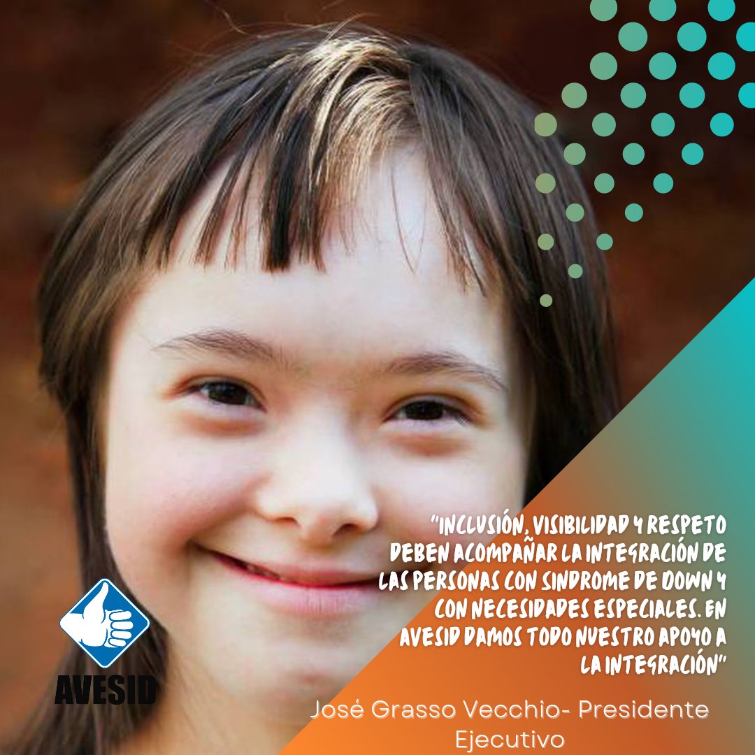 Me honra ser parte de <a href="/avesid/">AVESID</a> y en ser su Presidente Ejecutivo."Avesid tiene 30 años trabajando por la calidad de vida de los que tienen Sindrome de Down y cualquier necesidad especial. Trabajamos por la inclusión y el respeto a la diversidad " José Grasso V.