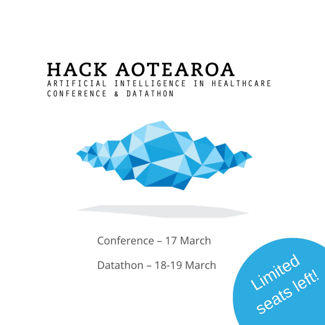 MITCriticalData's tweet photo. Please join us in Auckland, New Zealand on 17-19 March for the AI in Healthcare Conference and Datathon. More here: https://t.co/wZVgT6j7jC #hackaotearoa https://t.co/YCAA36oTyw