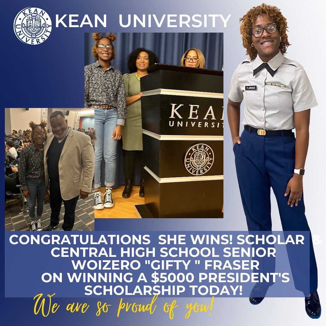 SHEWinsNJ's tweet photo. #SHEWins! Scholars enjoyed the "W.E.  W.I.N. 2023" Women &amp; Girls Conference today @KeanUniversity 💙

Congrats to our scholar Woizero "Gifty" Fraser on winning a $5000 Presidential Scholarship from @DrLRepollet 🙌🏾

#HERstory #SelfCare #WomensHistoryMonth #WomenLead #SaturdayVibes https://t.co/1lwxTLeYK2