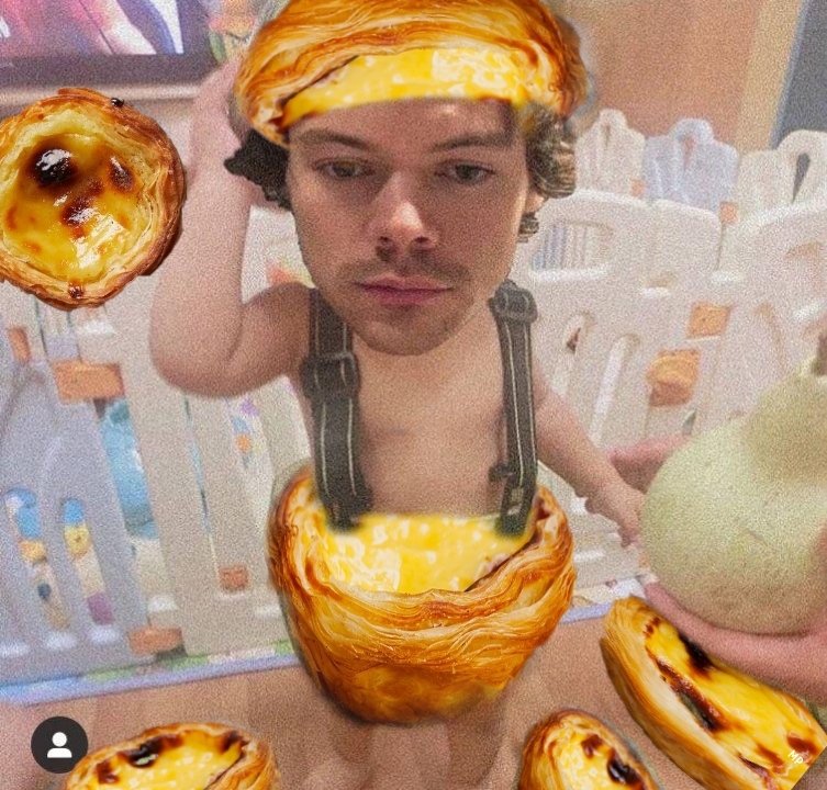 don't know if I've already tweeted this, but here you go anyways #HarryStyles #HarryPastelDeNata #pasteldenata