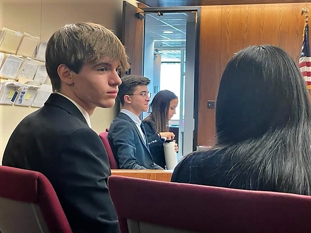 Orange_Schools's tweet photo. OHS Mock Trial Team 1 advances to the FINAL 7!!! Congratulations to 2nd Trial Best Attorneys Emma Berlin and Mara Glazer, Best Witnesses Feray Gungor and Luke Schmotzer, and to all of our exceptional students! Good luck to OHS Mock Trial Team 1 on Friday! #StrongerTogether https://t.co/KR2mhr7tUh