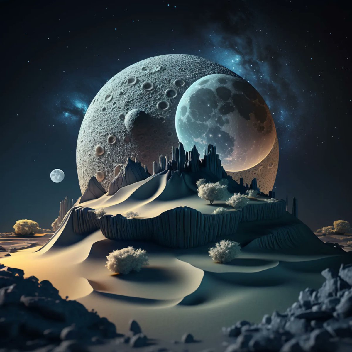 fluffylands #77 - by fluffytopia

The landscapes represent a comic-like environment. The colors are very vivid and the shapes soft.

#nft #community #nftcommunity #mannequinnftgallery #metaverse #blockchain #digital #nftinformation #nftknowledge