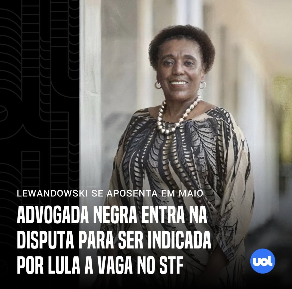 Mulher, negra e neta de lavadeira … essa é a grande adv Vera Lúcia Santana de Araujo q está na lista de candidatos à vaga de Lewandowski no STF. Torço q seja ela a próxima ministra.A indicação de uma mulher negra seria oportunidade p suprimir uma lacuna na democracia brasileira.