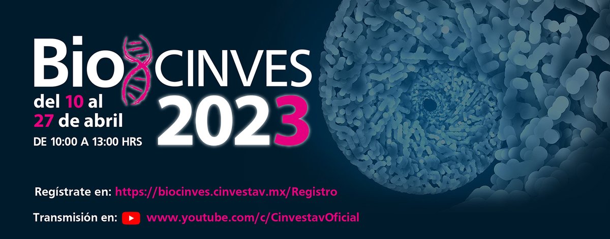 El #Biocinves2023 es un evento público diseñado para presentar los programas de posgrado y la investigación que se realiza en el Área Biológica del Cinvestav. 

Programa y registro

🔗 biocinves.cinvestav.mx
📝 biocinves.cinvestav.mx/Registro