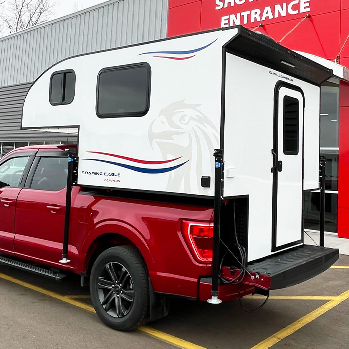 Soaring Eagle Campers offers ultra-lightweight, all-aluminum built truck campers with spacious interiors and unmatched durability.

#truckcamper #truckcamping #overland #overlanding #adventuremobile #vanlife #campervan #homeonwheels #rvlife #roadtrip #exploremore #getoutside