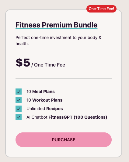 peterutekal_'s tweet photo. Just changed the b2c pricing to a one time fee...great example of successful validation (one time fee worked like charm, subscription did not). On to validating the b2b part now...
https://t.co/XMXcjuZGY7
#buildinpublic #fitness #AI #OpenAIChat #OpenAIChatGPT #webdevelopment https://t.co/RY2VAYJsYe