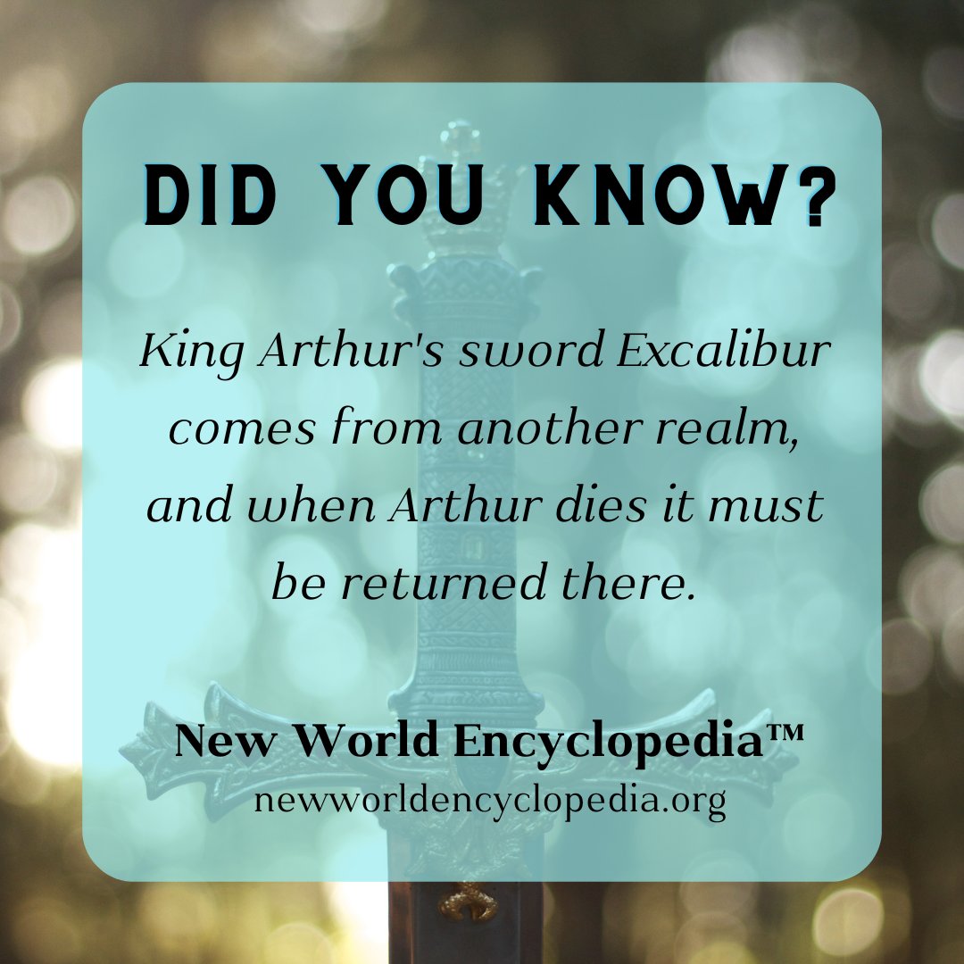 Did you know?

King Arthur's sword Excalibur comes from another realm, and when Arthur dies it must be returned there.

Read more interesting facts at newworldencyclopedia.org/entry/Excalibur
.
.
.
#facts #dailyfact #factoftheday #encyclopedia #newworldencyclopedia #excalibur #kingarthur