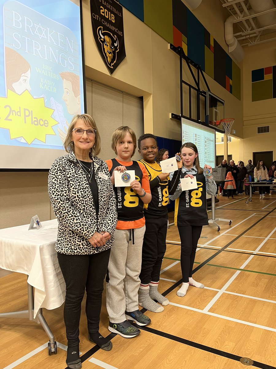 Congratulations to our Battle of the Books Campions. 1st and 2nd over all. So proud of these kiddos!  Way to represent Guardians!!!  <a href="/RCSD_No81/">YQR Catholic Schools</a>