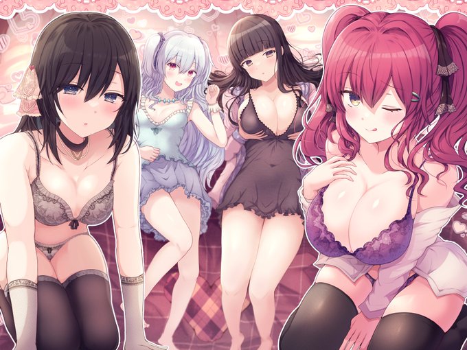 「チームランドセル」様の新作音声『第1回 同人音声声優ソムリエ選手権大会 ～私は誰でしょう～』のイラストを描かせていただきました!添い寝×エッチのシチュエーションを4人別々のシナリオで楽しめる作品です✨
(ツリーで各ヒロインの子の紹介もします!) 