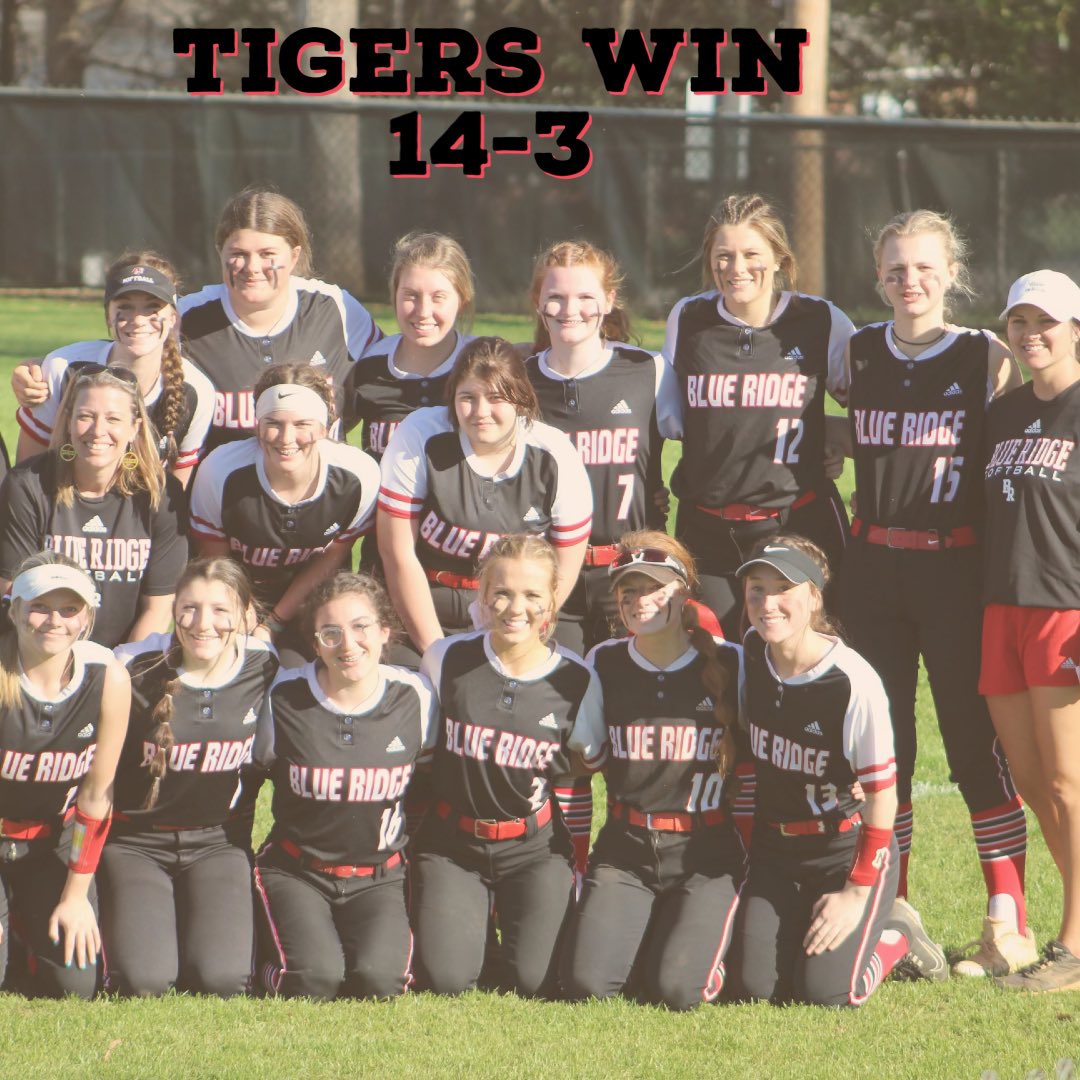 Tigers WIN!  After a great start with 3 runs right away, WHHS held the Tigers to 3 scoreless innings and then tied it up 3-3 in the 4th. Tigers made offensive adjustments in the 5th inning scoring 11 more runs to end the game! Great TEAM win ladies! <a href="/AshleyCWardlaw/">Ashley C. Wardlaw</a>  <a href="/brhstigers/">Blue Ridge High School</a>