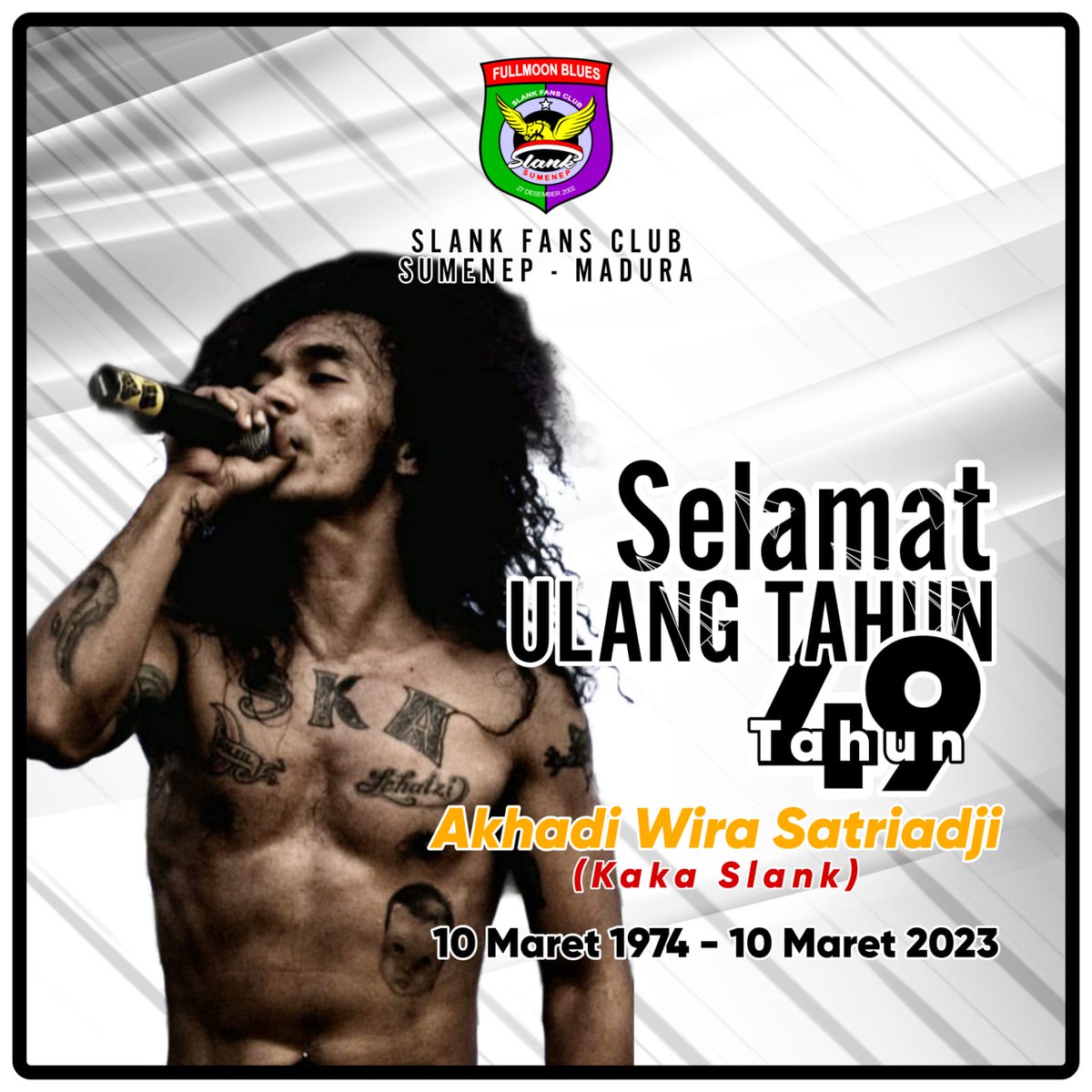 Happy Birthday.. <a href="/fishGOD/">Pecos Tafeltennis</a> panjang umur, sehat selalu &amp; Rock'n'Roll terus...

#slank
#kaka
#10maret
#HappyBirthday
#slankfansclub
#slankers