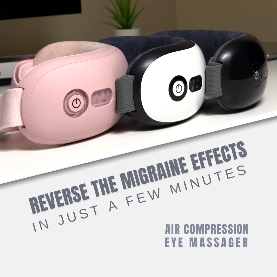 bodymassager_au's tweet image. Designed with intelligent technology that utilizes scientifically proven warmth, acupoint, air compression massage and vibration massage.

This Smart Eye Massager helps relieve muscle spasms and improves blood circulation.

#bodymassager 
#migraine #eyemassager #massagetherapy