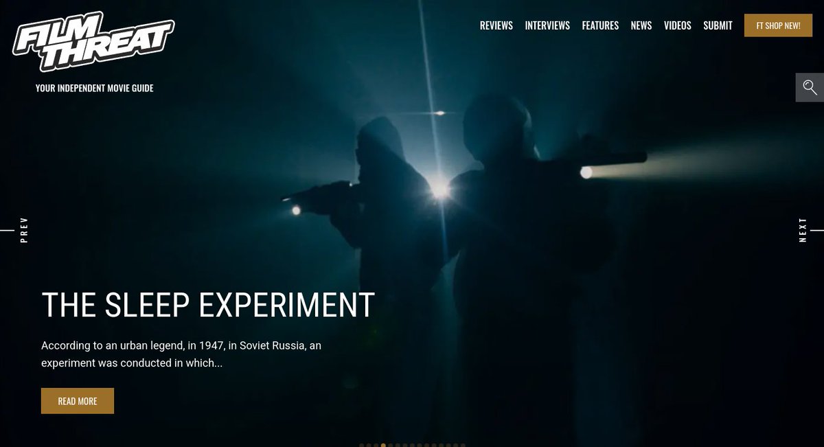 FilmThreat's tweet photo. "...five prisoners were promised freedom if they could stay awake for 30 consecutive days..." Chris Esper stays away for The Sleep Experiment.
https://t.co/00CIiPpIVW #SupportIndieFilm #TheSleepExperiment #Horror #Thriller https://t.co/gZkwA4GqiW